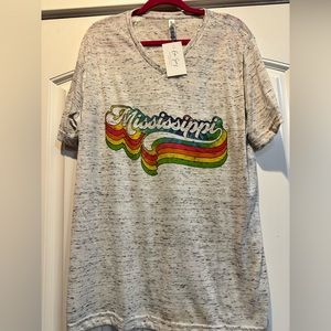 NWT. Bella Canvas brand. Mississippi shirt. Size XL.